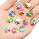 20pcs Coconut Drinks Charms for DIY Jewelry Making 15x13mm