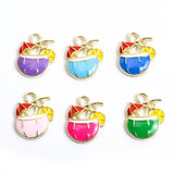 20pcs Coconut Drinks Charms for DIY Jewelry Making 15x13mm