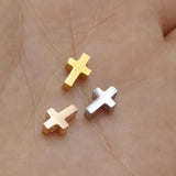5Pcs Stainless Steel Cross Pendant For Necklace DIY Jewelry Making