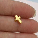 5Pcs Stainless Steel Cross Pendant For Necklace DIY Jewelry Making