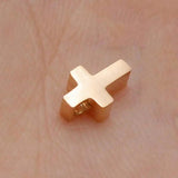 5Pcs Stainless Steel Cross Pendant For Necklace DIY Jewelry Making