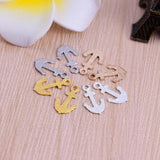 10pcs Copper Pirate Sailor Anchor Charms for Jewelry Findings