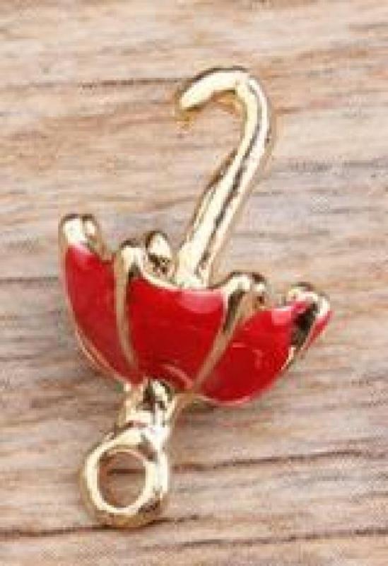 10pcs 11*19MM 3D Umbrella Charms Alloy Metal Pendant Jewelry Dangle Material