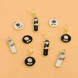 5pcs Rose Flower Charms for DIY Jewelry Making