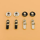 5pcs Rose Flower Charms for DIY Jewelry Making
