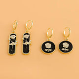 5pcs Rose Flower Charms for DIY Jewelry Making