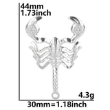 5Pcs Stainless Steel Scorpion Charms Pendant for Jewelry Making DIY