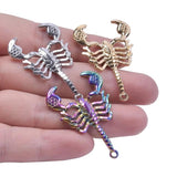 5Pcs Stainless Steel Scorpion Charms Pendant for Jewelry Making DIY
