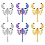5Pcs Stainless Steel Scorpion Charms Pendant for Jewelry Making DIY