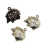 10Pcs Hedgehog Enamel Animal Charms for DIY Women Pendant Necklaces Keychains