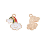 10pcs Colorful Rainbow Charms Pendant For DIY Earrings Necklace