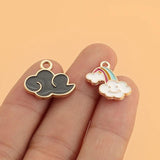 10pcs Colorful Rainbow Charms Pendant For DIY Earrings Necklace