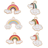 10pcs Colorful Rainbow Charms Pendant For DIY Earrings Necklace