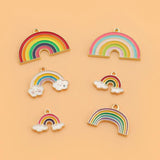 10pcs Colorful Rainbow Charms Pendant For DIY Earrings Necklace