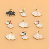 10pcs Colorful Rainbow Charms Pendant For DIY Earrings Necklace