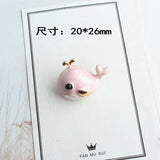 10Pcs/lot Enamel Whale Dangle Charms Necklace Pendant DIY Jewelry Making