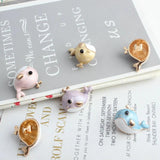 10Pcs/lot Enamel Whale Dangle Charms Necklace Pendant DIY Jewelry Making