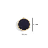 Golden Stainless Steel Minimalist Charms with Shell
