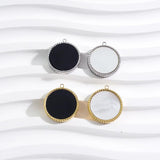 Golden Stainless Steel Minimalist Charms with Shell