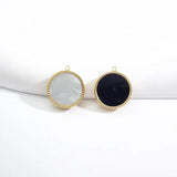 Golden Stainless Steel Minimalist Charms with Shell
