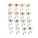 15x24mm Rhinestone Bow Charm For Jewelry Making