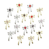 15x24mm Rhinestone Bow Charm For Jewelry Making