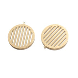 10pcs Raw Brass Circle Charms for DIY Earrings Jewelry Making