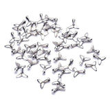 50pcs Antique Silver Mermaid Fishtail Charms for DIY Jewelry Making