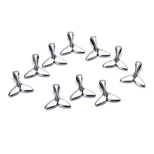 50pcs Antique Silver Mermaid Fishtail Charms for DIY Jewelry Making