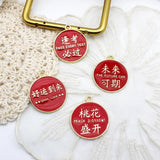 10pcs Blessing Enamel Pendant DIY Jewelry Accessories