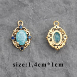 Zircon Crystal 18K Gold Jewelry Accessories Hand Made DIY Earrings Pendant