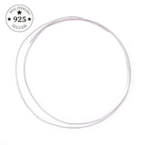 925 Sterling Silver 1M Long Beading Wire Cord String for DIY Jewelry Making