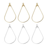 50pcs Copper Metal Geometric Water Drop Earrings DIY Jewelry Accessories