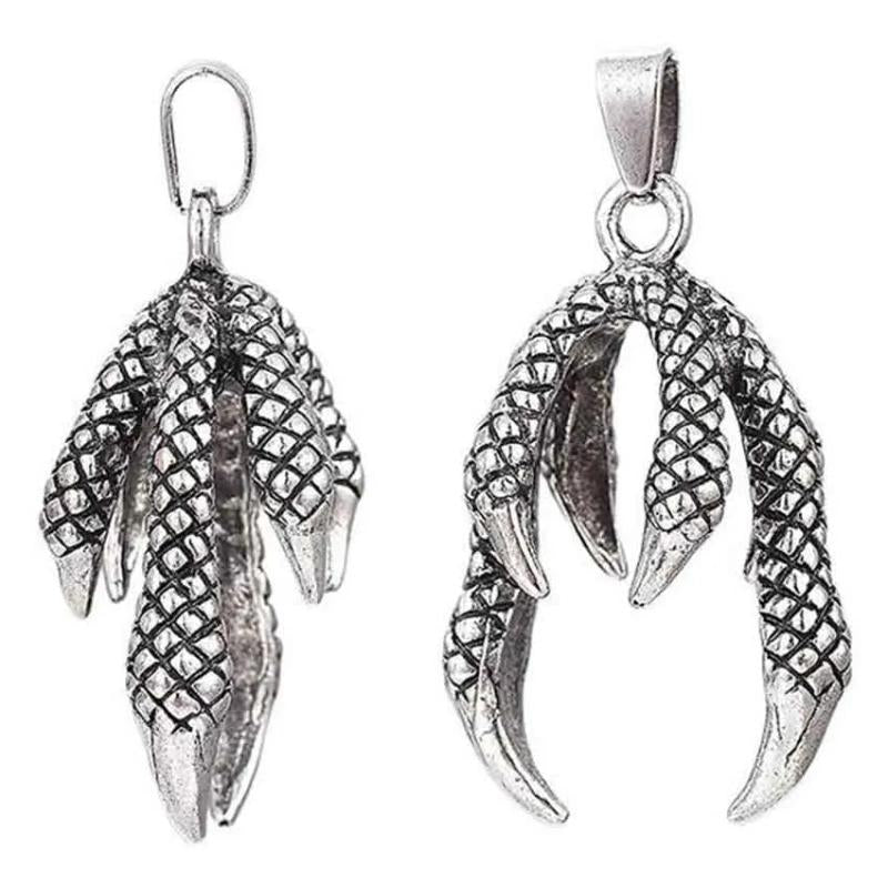 Dragon Claw Metal Inlay Bails Tibetan Style Pendant Holder