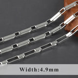 18k Rhodium Plated Copper Charm Chain for DIY Jewelry Making