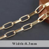 18k Rhodium Plated Copper Charm Chain for DIY Jewelry Making