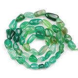 Green Carnelian Nature Gravel Beads 5mm-7mm for DIY Jewelry Making