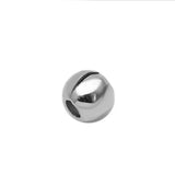 925 Sterling Silver End Cap Beads Spacer Charms for Diy Jewelry Making