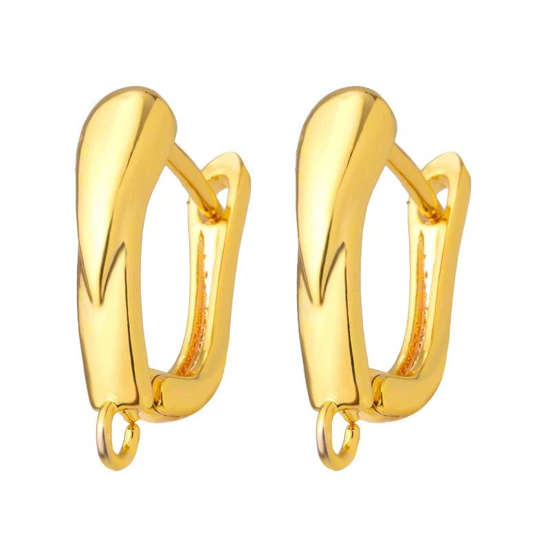 High Hoop Earring Hook Clasps Silver Leverback Earwire