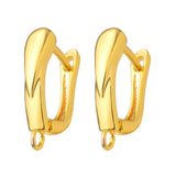 High Hoop Earring Hook Clasps Silver Leverback Earwire