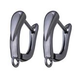 High Hoop Earring Hook Clasps Silver Leverback Earwire