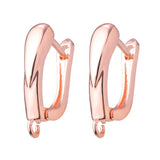 High Hoop Earring Hook Clasps Silver Leverback Earwire