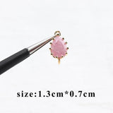 DIY Zircon Pendants 10pcs/lot 18k Plated Copper Jewelry Making