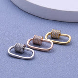 S925 Sterling Silver Turnbuckle DIY Jewelry Button Beaded Accessories
