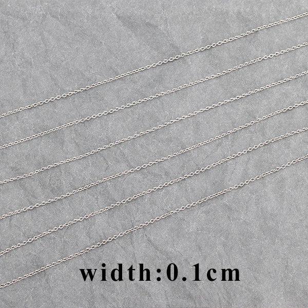 Rhodium Plated DIY Chain Jewelry Accessories C64