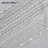 Rhodium Plated DIY Chain Jewelry Accessories C64