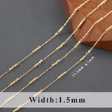 DIY Chain 18k Plated Copper with Pearl Charm