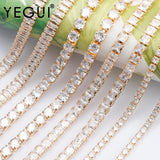 DIY Zircon Chain 18K Plated 0.3 Microns Copper Charms Jewelry Making