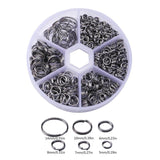600pcs Stainless Steel Split Rings Jewelry Making 5mm-14mm