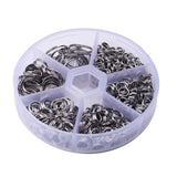 600pcs Stainless Steel Split Rings Jewelry Making 5mm-14mm